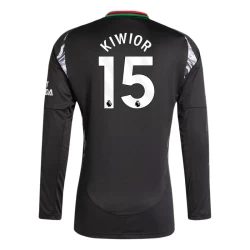 Camiseta Fútbol Arsenal FC 2024-25 Kiwior #15 Segunda Equipación Hombre Manga Larga